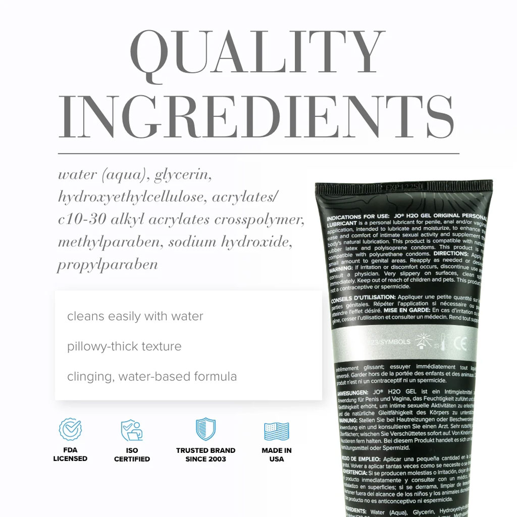 System Jo - Waterbasis Gel 240ml ingrediënten