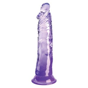 King Cock - 8" Dildo met Ballen Paars