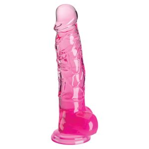 King Cock - 8" Dildo met Ballen Roze