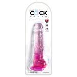 King Cock - 8" Dildo met Ballen Roze verpakking