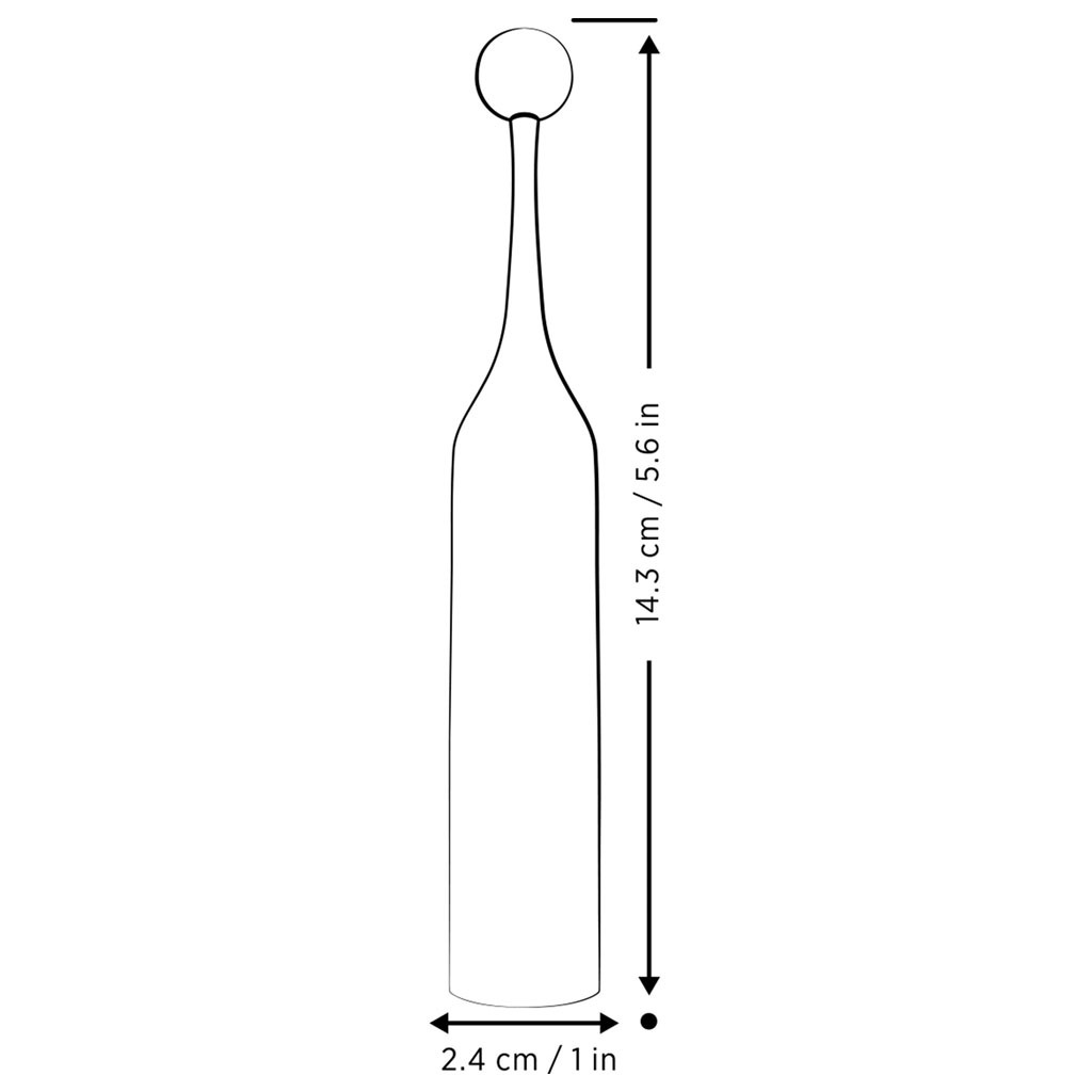 ROMP - Pop Pin-Point Vibrator afmeting