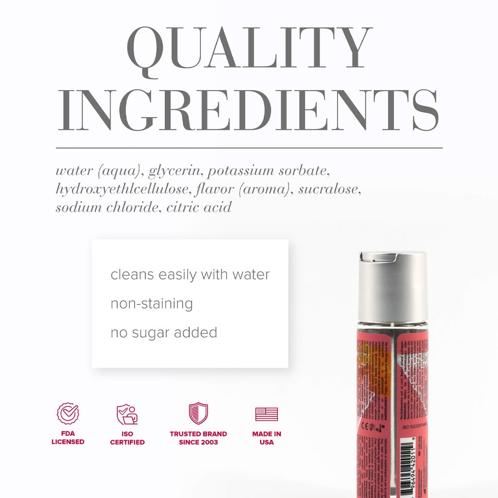 System Jo - H2O Glijmiddel Cocktails Cosmopolitan 60ml ingrediënten