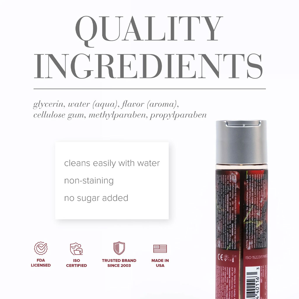 System Jo - H2O Glijmiddel Kers 30ml ingrediënten