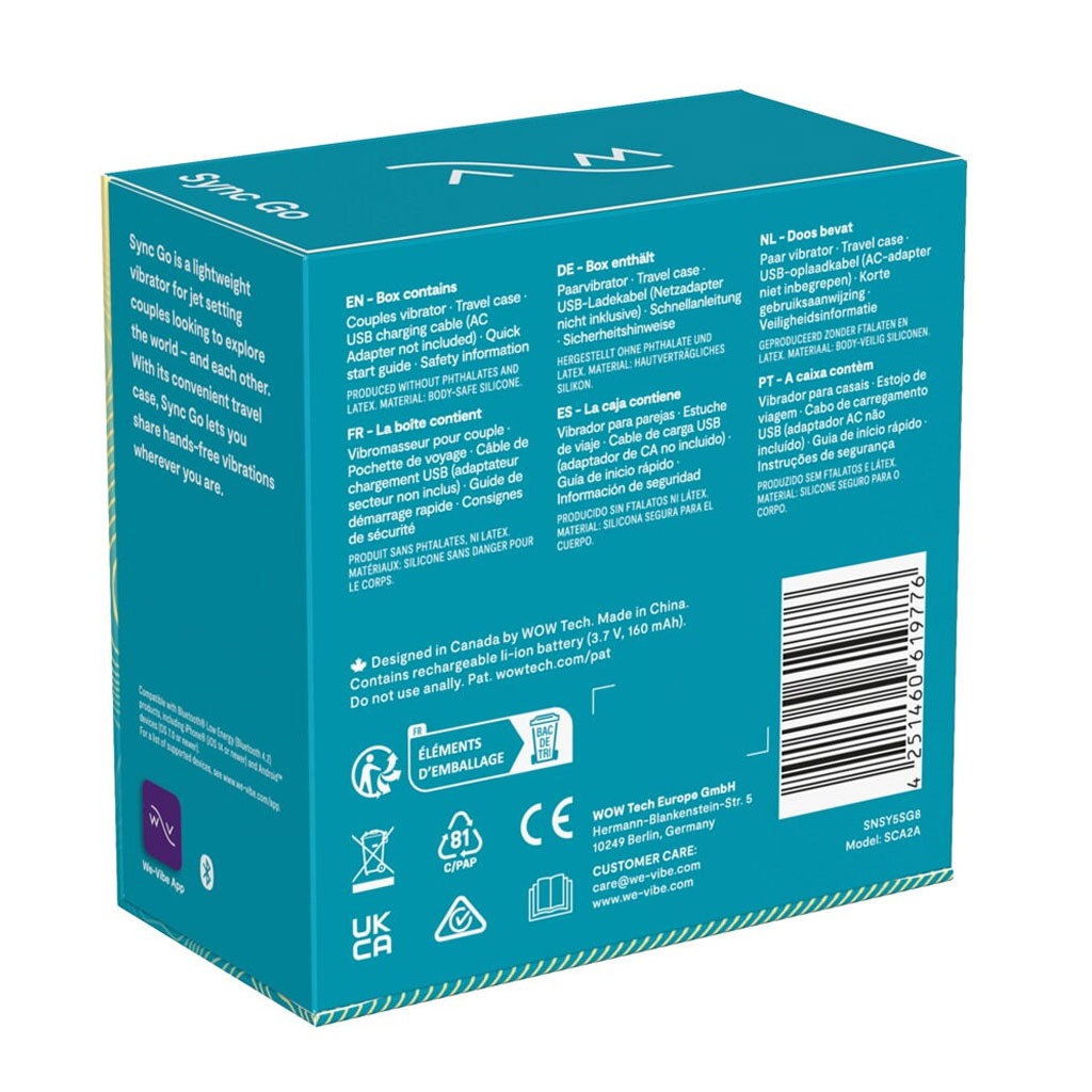 We-Vibe - Sync Go Turquoise gebruik