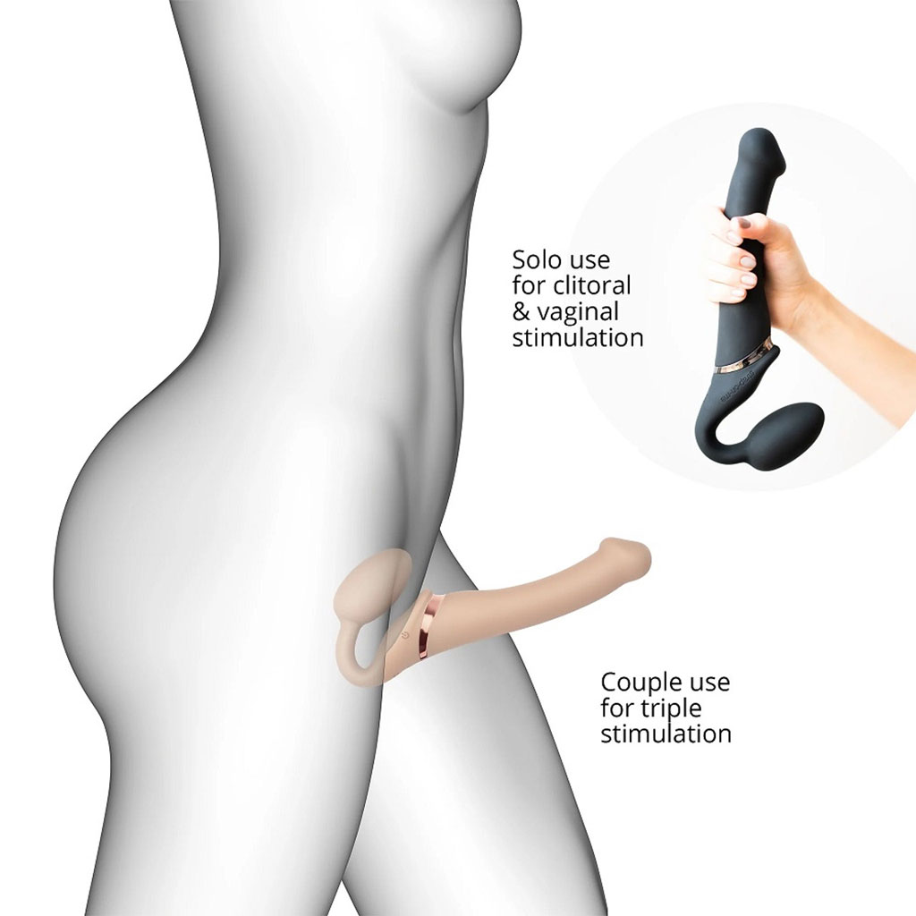 Strap-On-Me - Buigbare Strap-On Vibrator Blank info