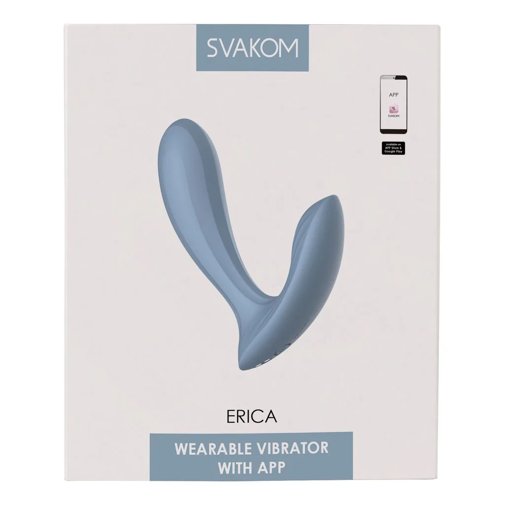 Svakom - Erica Draagbare Panty Vibrator - Blauw