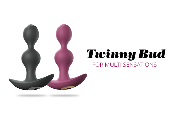 Love to Love - Twinny Bud Vibrerende Buttplug Plum gif