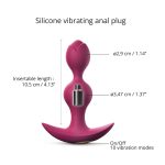 Love to Love - Twinny Bud Vibrerende Buttplug Plum lengte