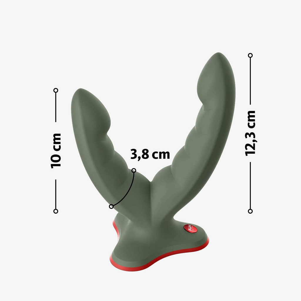 Fun Factory Ryde - Grinding Dildo Olive Green afmetingen