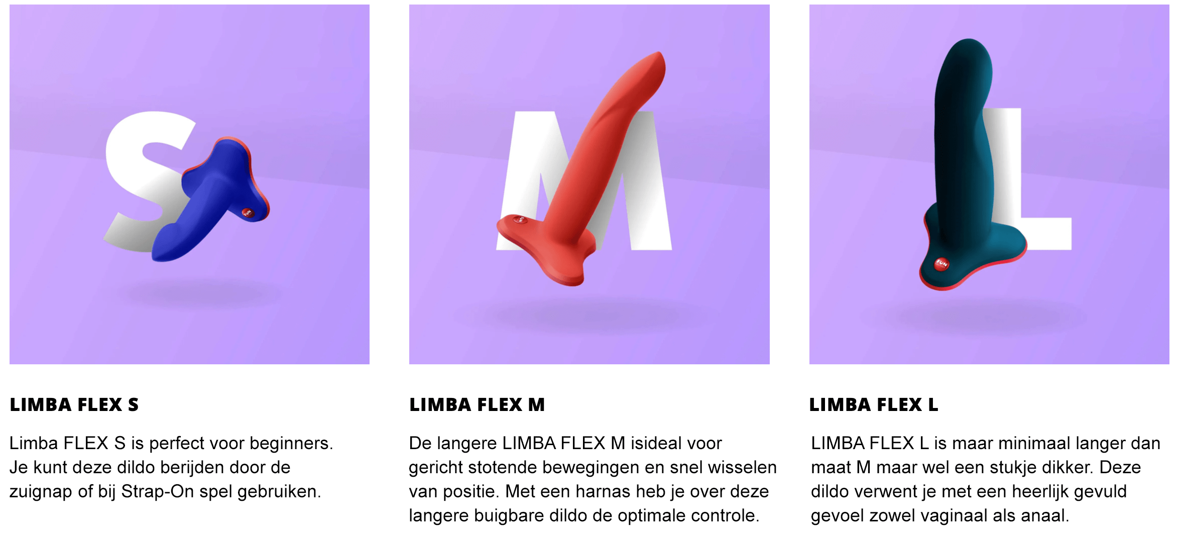 maten limba flex dildo welke kiezen