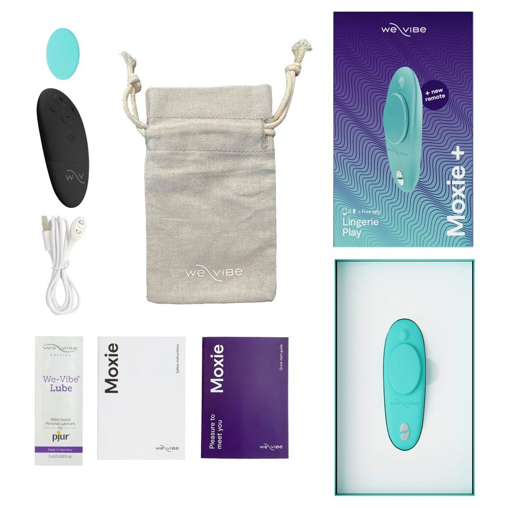 We-Vibe - Moxie+ Panty Vibrator Turquoise inhoud