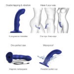 Strap-On-Me - Tapping Dildo Wave Blauw info