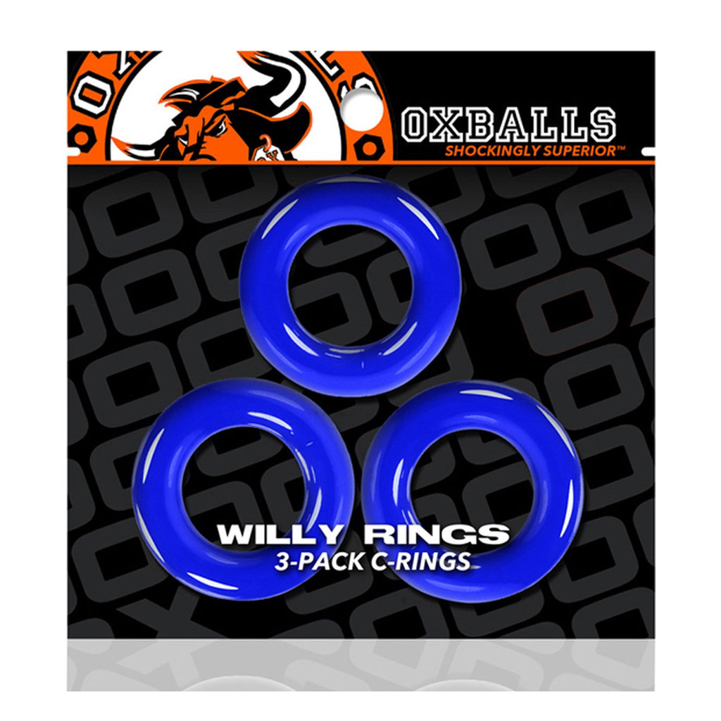 Oxballs - Willy Rings 3-Pack Blauw kopen