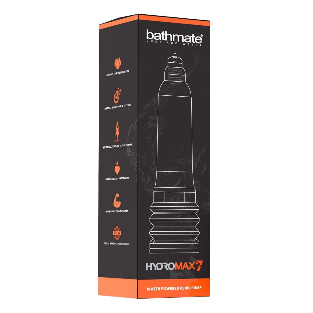 Bathmate - Hydromax 7 Penispomp - Clear verpakking achterkant