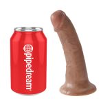 King Cock - 6" Inch Dildo - Tan lengte
