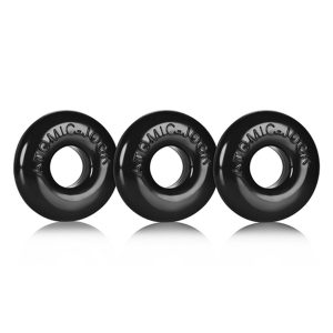 Oxballs - Ringer of DO-NUT 1 Zwart - 3 Stuks