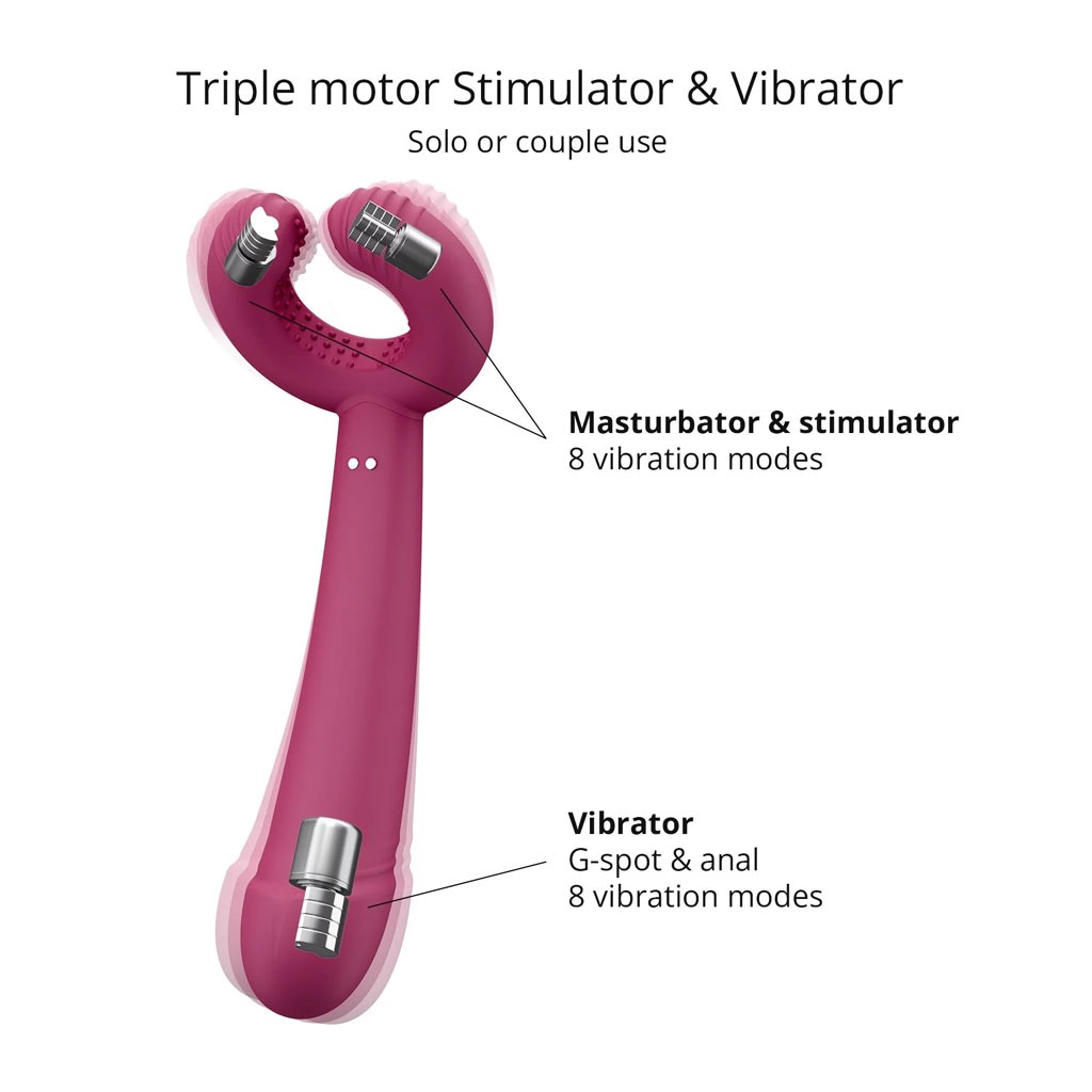 Love to Love - Please Me - Multi Vibrator Plum motoren