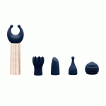 Pillow Talk - Desires Mini Massager met 5 Opzetstukken gif