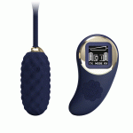 Pretty Love - Vivian Vibratie Ei met Afstandsbediening - Blauw gif