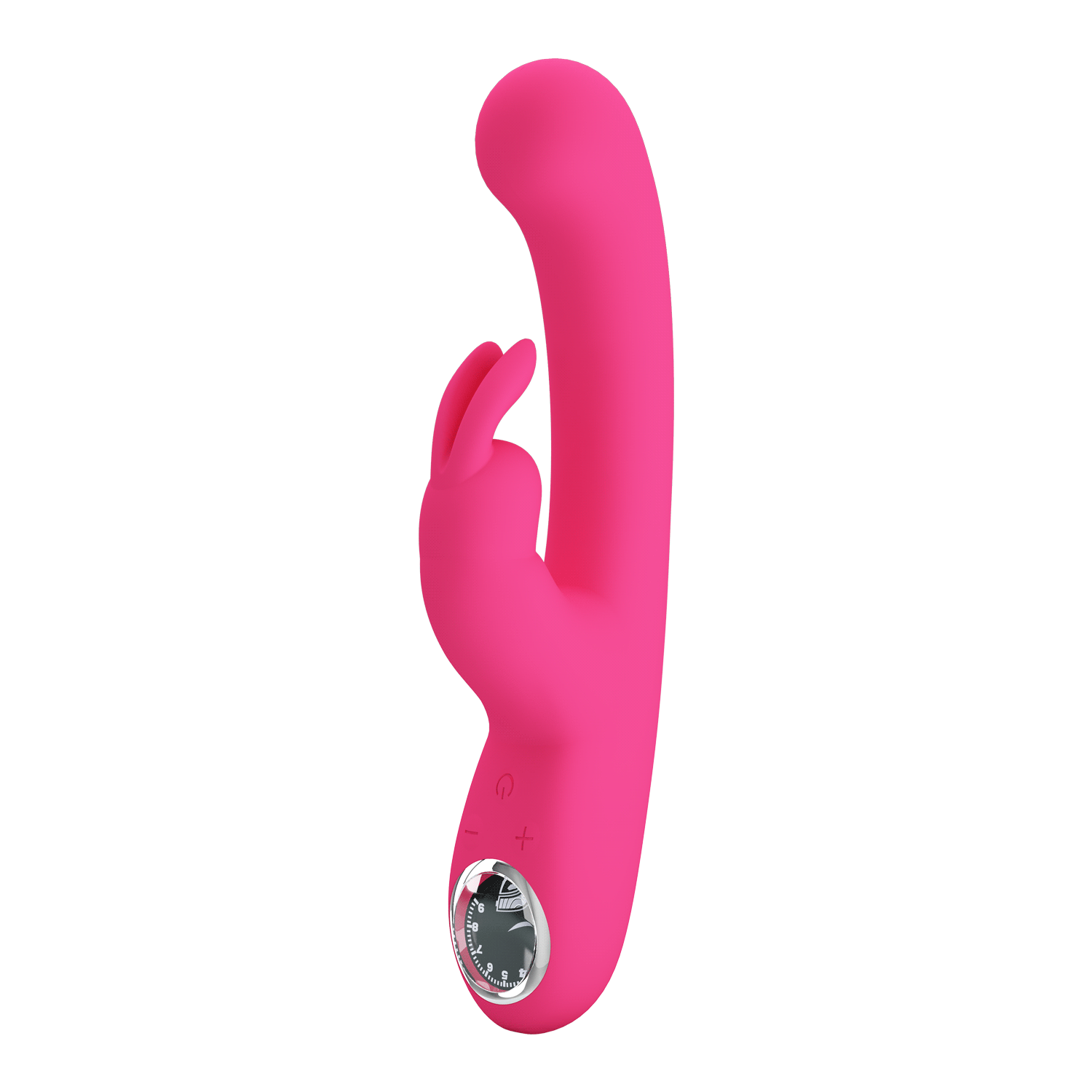 Pretty Love - Lamar Rabbit Vibrator met Digitaal Led Display - Roze gif