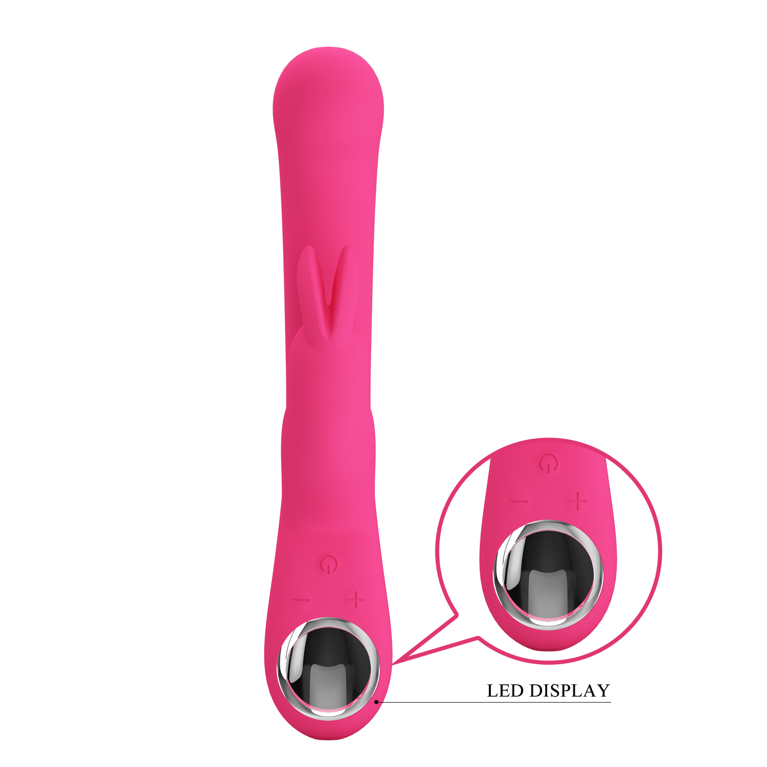 Pretty Love - Lamar Rabbit Vibrator met Digitaal Led Display - Roze kopen