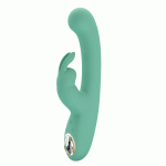 Pretty Love - Lamar Rabbit Vibrator met Digitaal Led Display - Mint Groen trillen