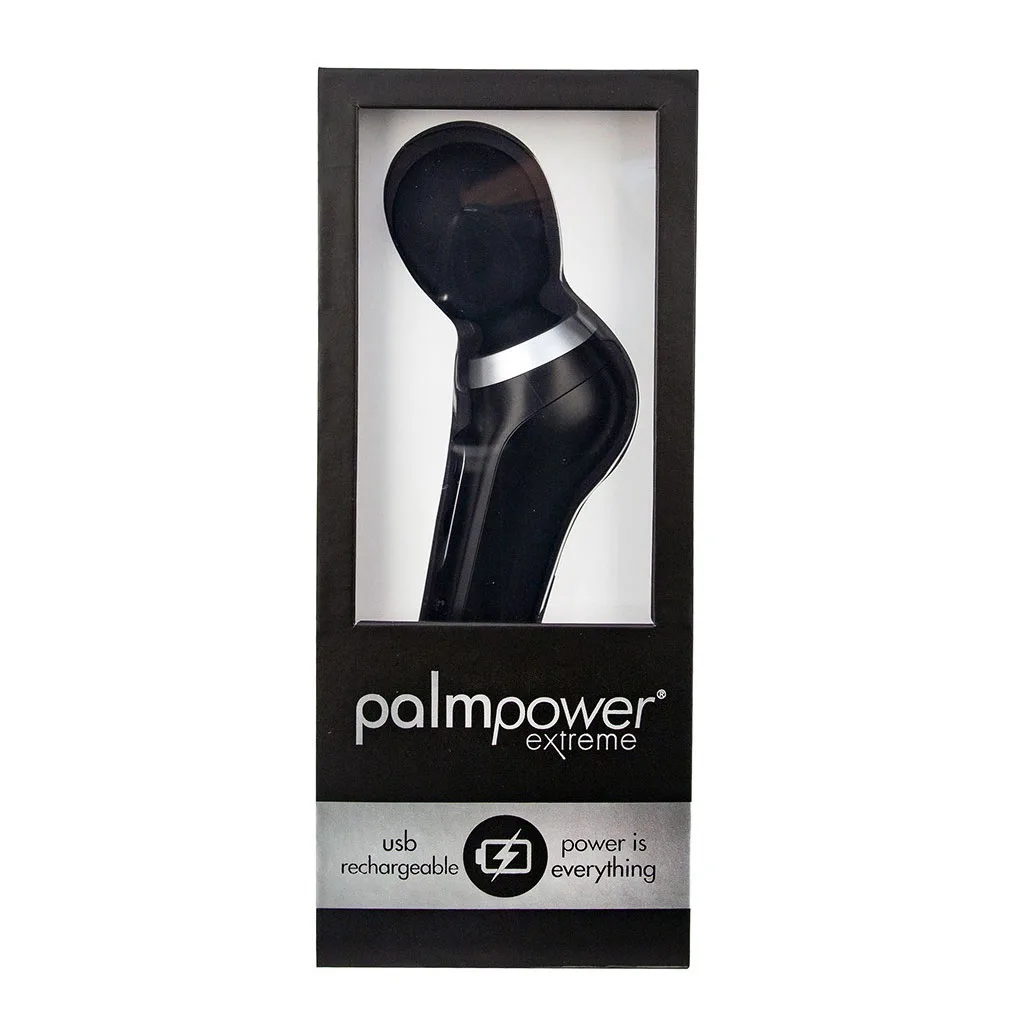 Palm Power - Extreme Wand Massager Zwart