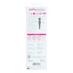 Palm Power - Recharge Wand Massager Roze/Zwart achterkant verpakking