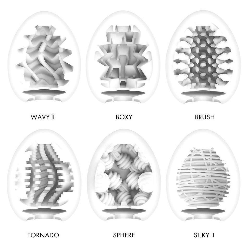 Tenga Eggs - Variety Pack 6 Stuks textuur