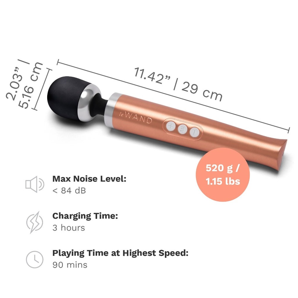 Le Wand - Die Cast Oplaadbare Massager Goud lengte