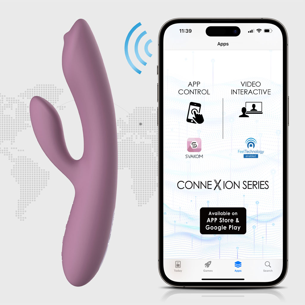 Svakom - Trysta Neo Rabbit Vibrator met G-Spot Ball app