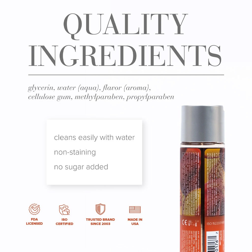 System Jo - H2O Glijmiddel Perzik 120ml ingrediënten