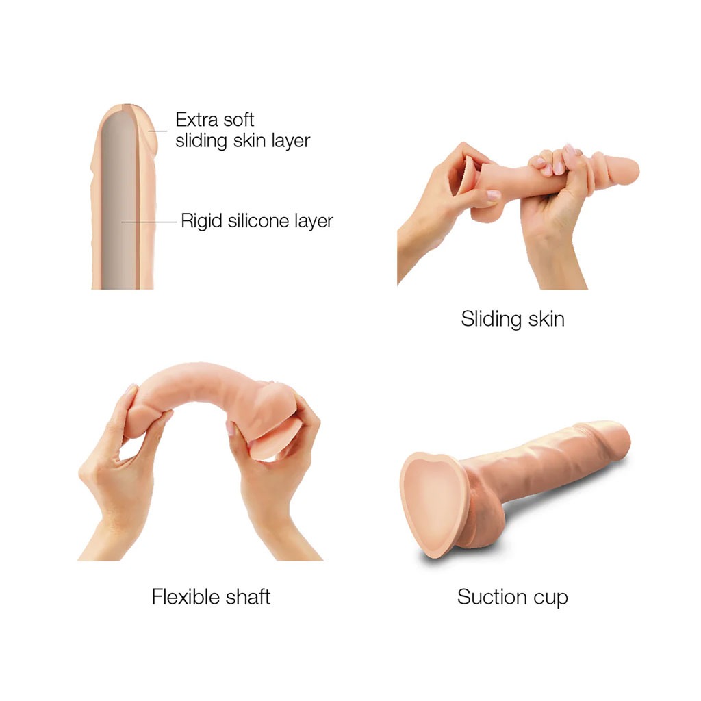 Strap-On-Me - Sliding Skin Realistische Dildo - Nude info