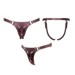Strap-On-Me - Harnas Generous - One Size - Aubergine