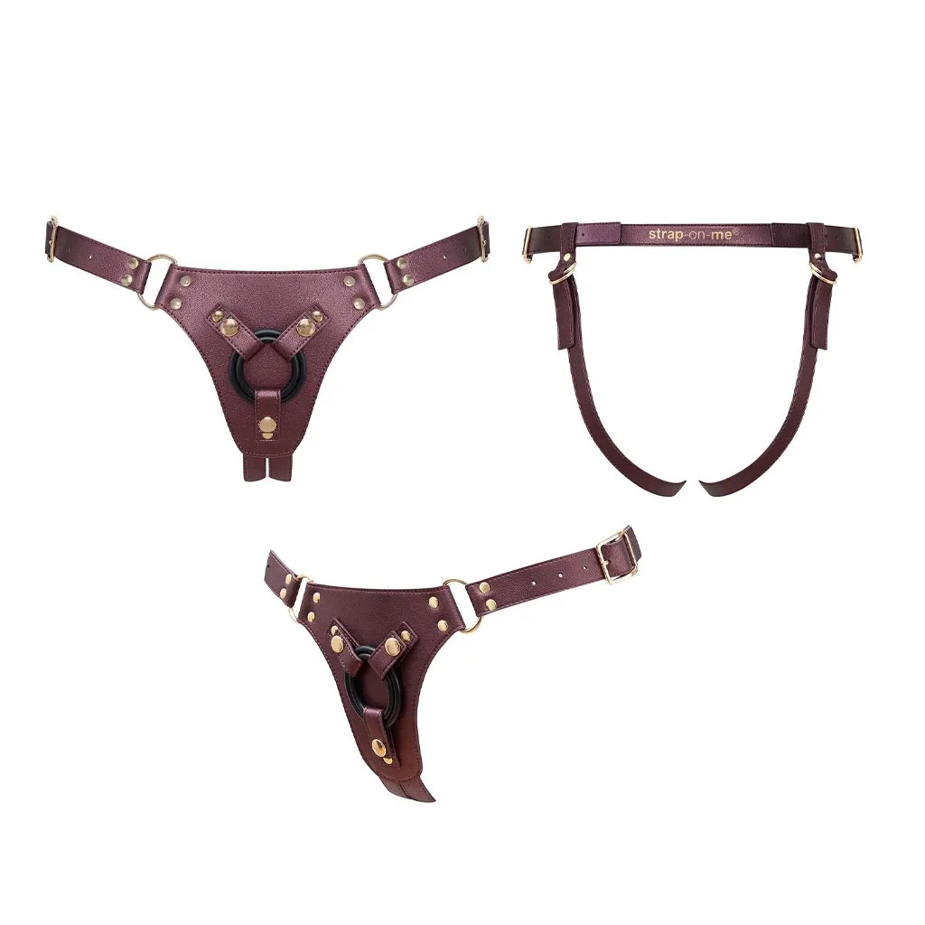 Strap-On-Me - Harnas Generous - One Size - Aubergine