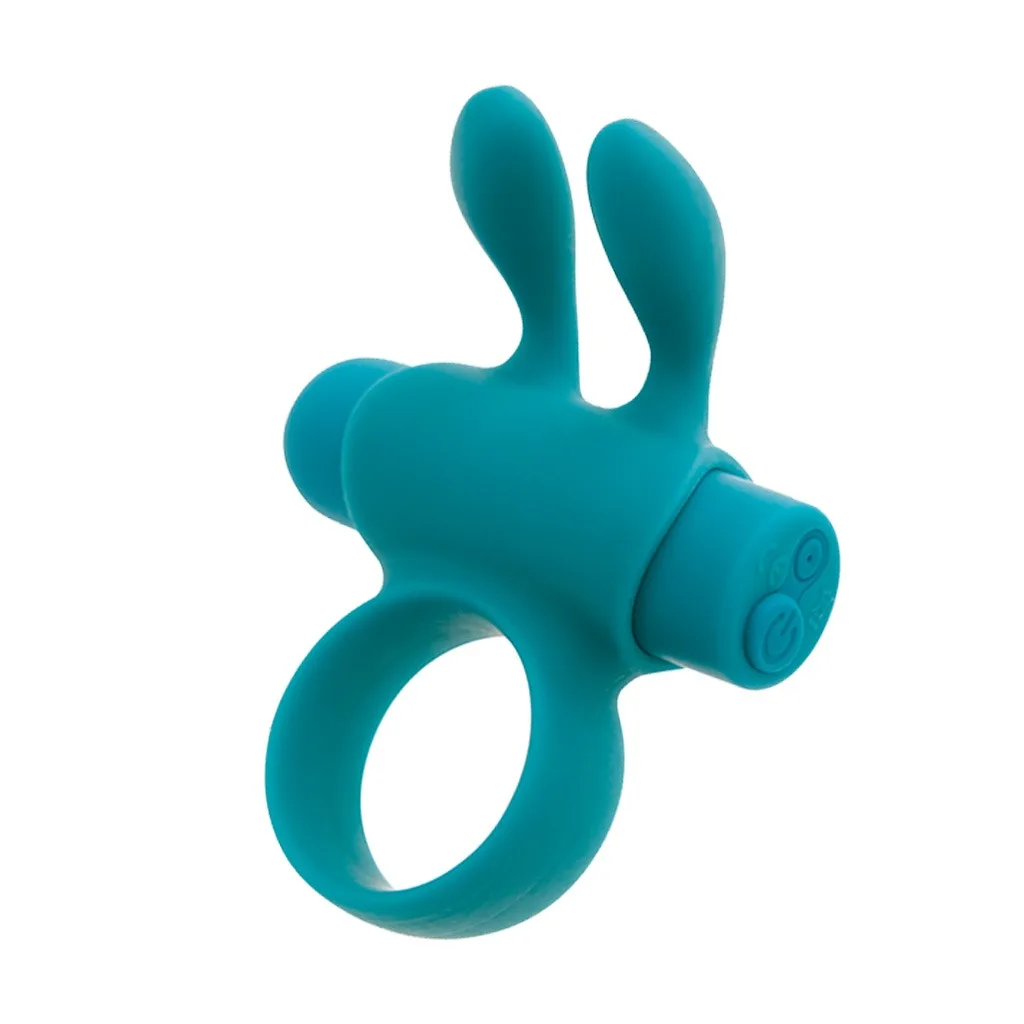 S Pleasures - Vibrerende Rabbit Cockring Turquoise