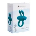 S Pleasures - Vibrerende Rabbit Cockring Turquoise