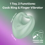 Satisfyer - Perfect Pair 3 - Vingervibrator en Cockring in Eén info