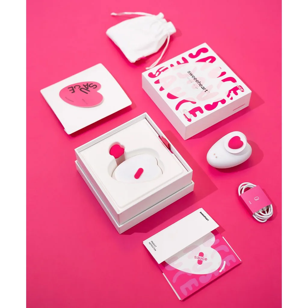 SAUCE - Sweeeheart Clitoris Vibrator - Wit & Roze