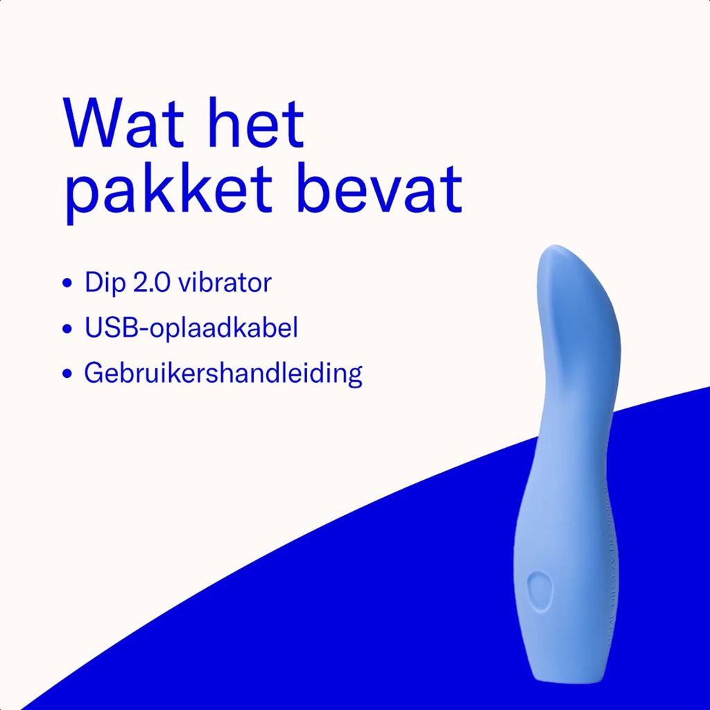 DAME Products - Dip 2 Basic Vibrator Periwinkle inhoud