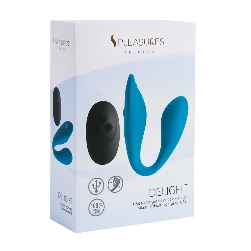 S Pleasures – Koppel Vibrator Delight Turquoise doosje