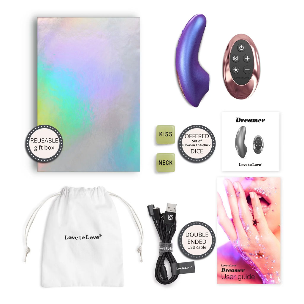 Love to Love - Dreamer Clitoris Vibrator Blauw inhoud