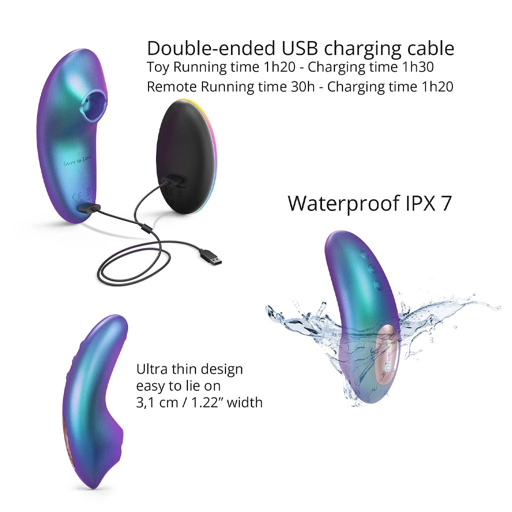 Love to Love - Dreamer Clitoris Vibrator Turquoise waterdicht