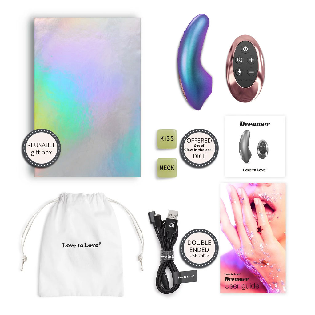 Love to Love - Dreamer Clitoris Vibrator Turquoise inhoud