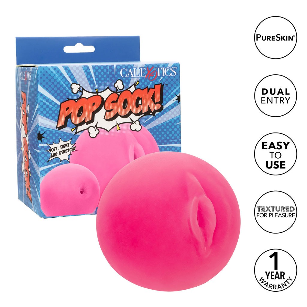 CalExotics - Pop Sock Pussy & Ass - Roze gebruik