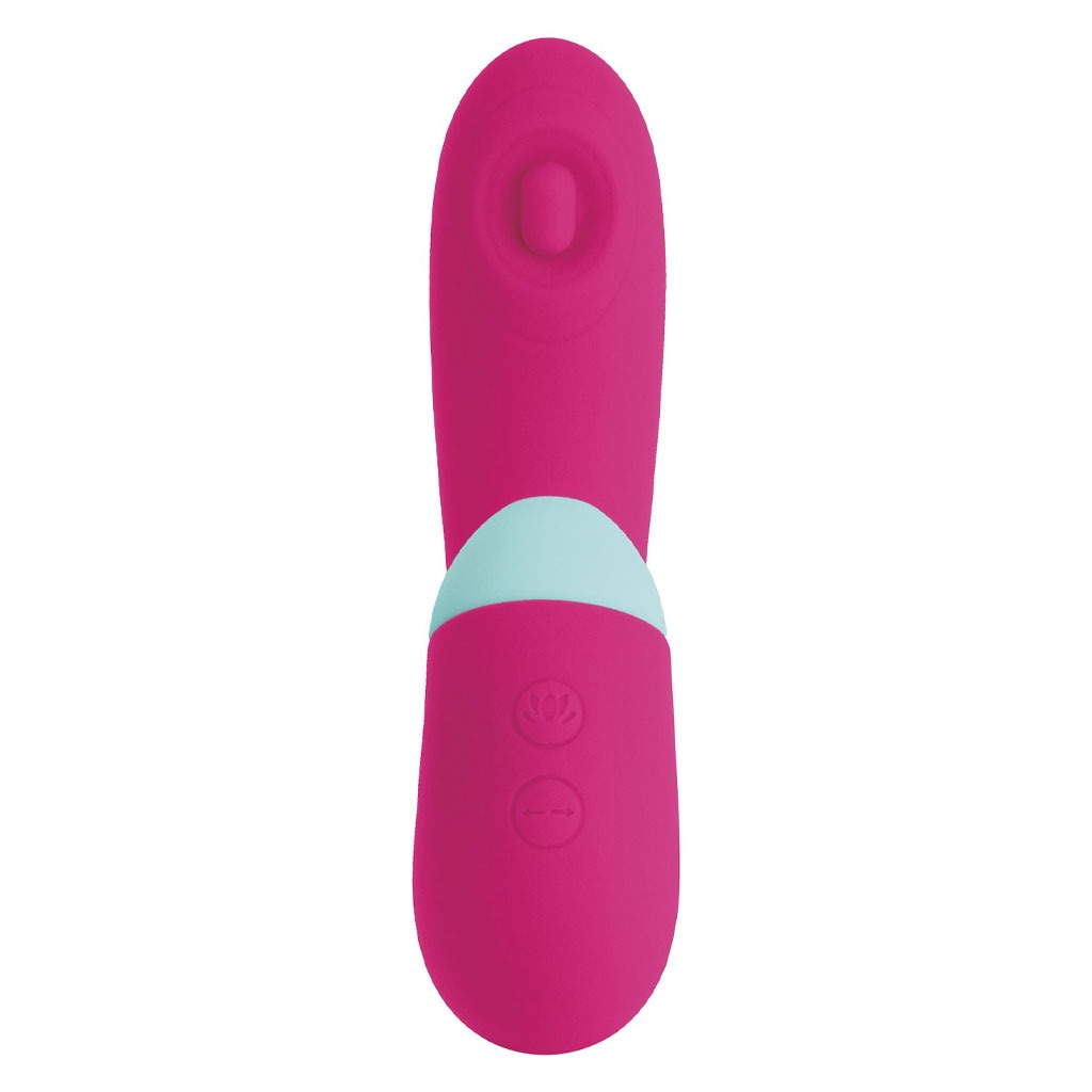 S Pleasures - Blizzard Suction Dual Massager - Cerise kopen