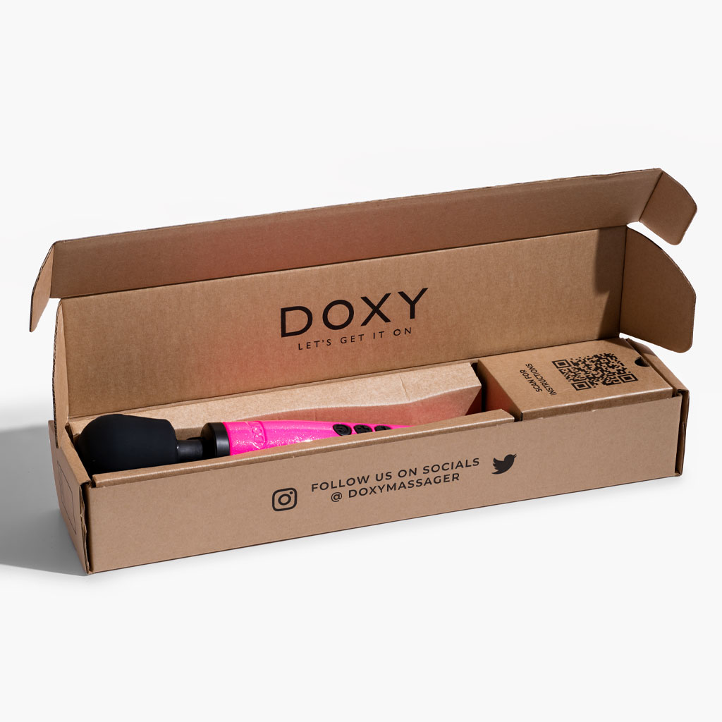 Doxy - Die Cast Wand Massager Hot Pink doosje