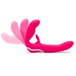 Happy Rabbit - Strapless Strap-On Vibrator Roze buigbaar