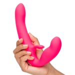 Happy Rabbit - Strapless Strap-On Vibrator Roze hand