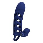 Pretty Love - Altaf Vibrerende Penis Sleeve - Blauw zijkant